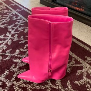 Pink boots
